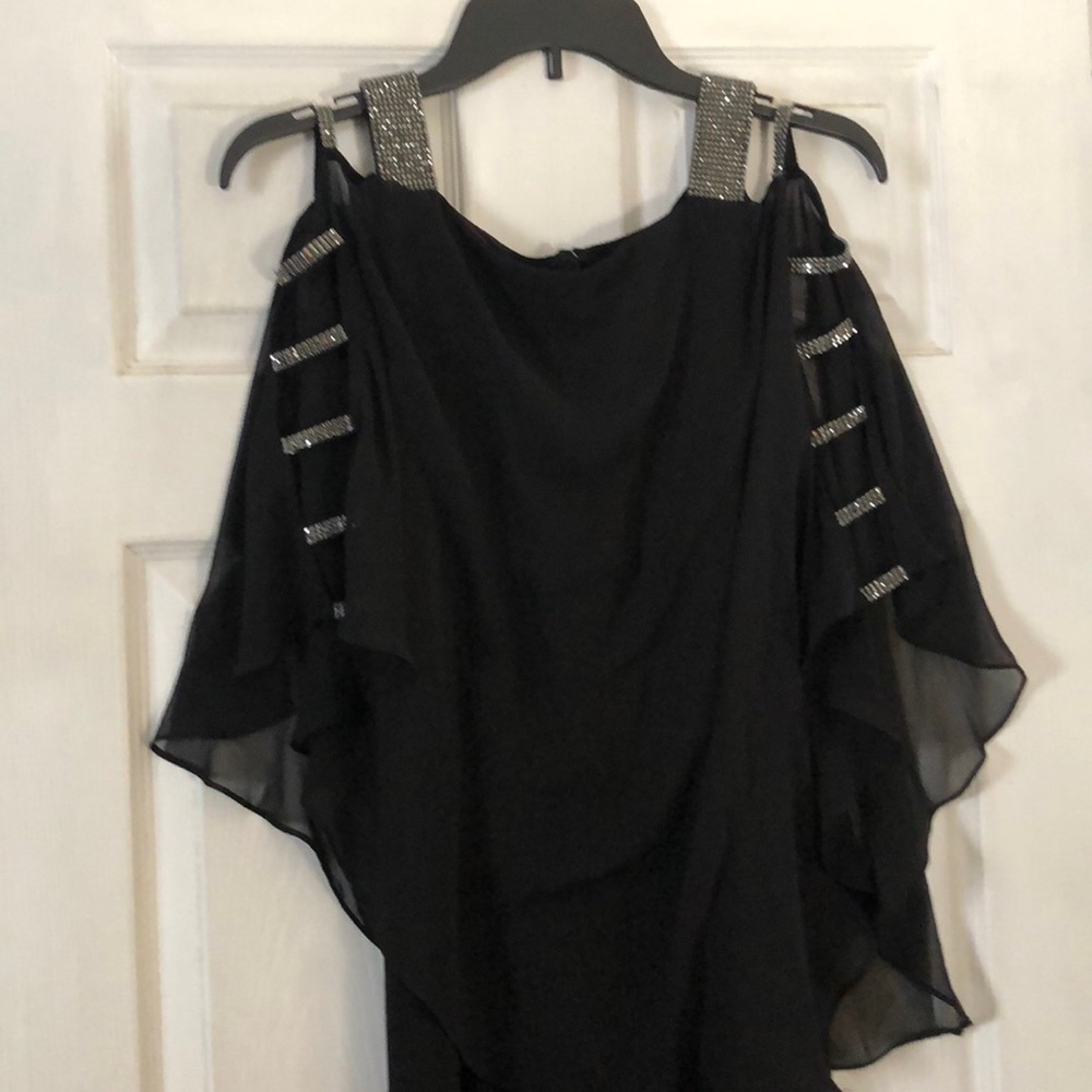 Black jumpsuit with rhinestones -size small